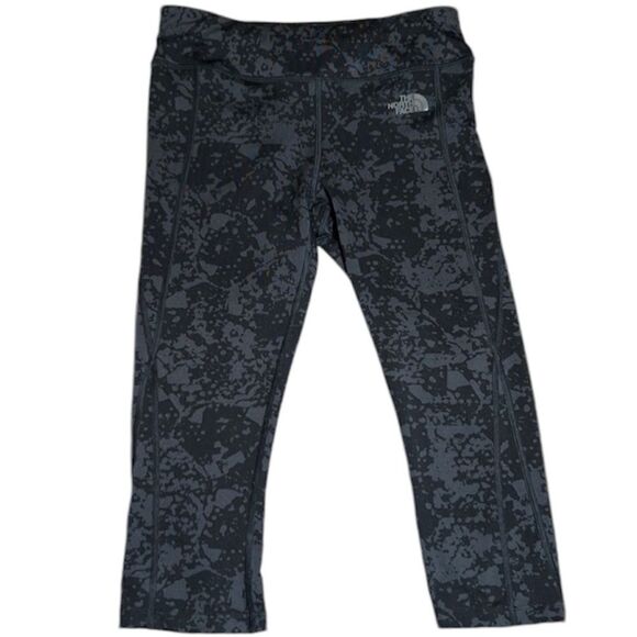 The North Face Pants - The North Face Black and Gray Print Yoga Pants Size Small